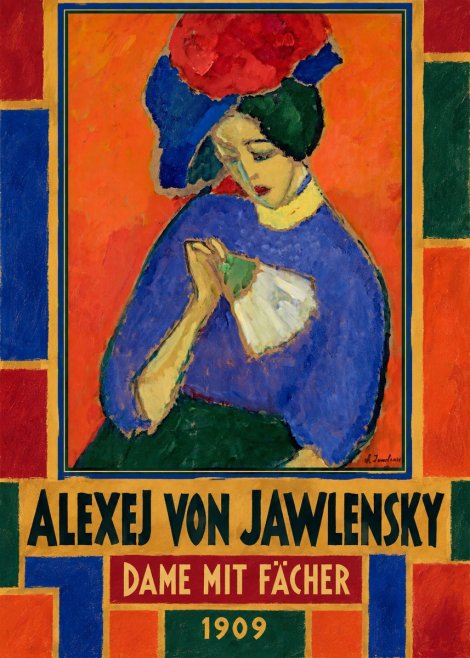 Alexej von Jawlensky Dame Mit Fächer No3 - Affiche
