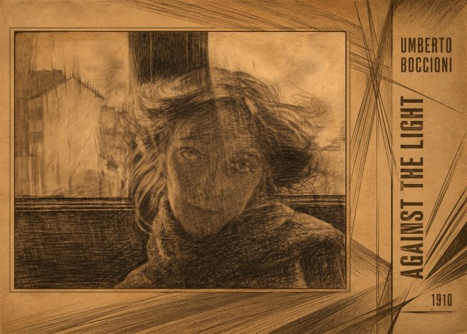 Umberto Boccioni Against the Light No2 - Affiche