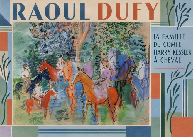 Raoul Dufy La Famille Du Comte Harry Kessler À Cheval No2 - Affiche