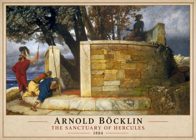 Arnold Böcklin The Sanctuary of Hercules No1 - Affiche