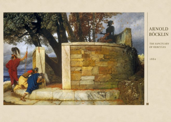 Arnold Böcklin The Sanctuary of Hercules No3 - Affiche