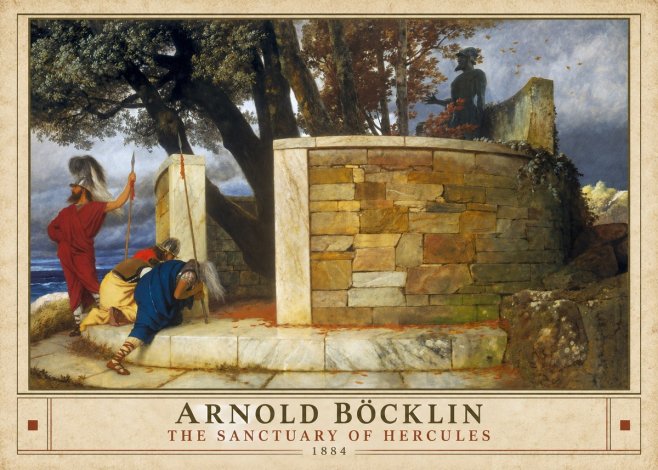 Arnold Böcklin The Sanctuary of Hercules No4 - Affiche