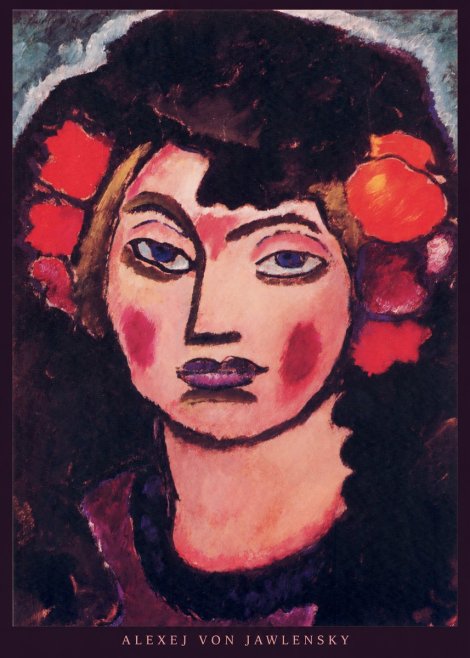 Alexej von Jawlensky Portrait of a Woman No5 - Affiche
