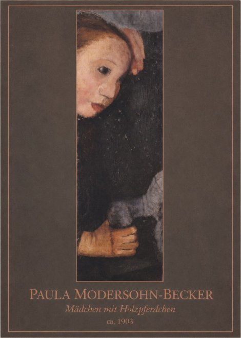Paula Modersohn-Becker Mädchen Mit Holzpferdchen No1 - Affiche