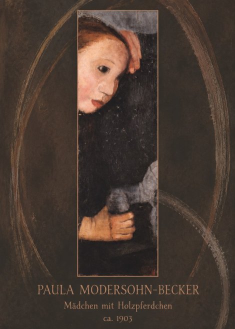 Paula Modersohn-Becker Mädchen Mit Holzpferdchen No5 - Affiche