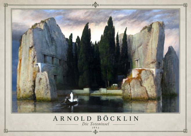 Arnold Böcklin Die Toteninsel VII No1 - Affiche