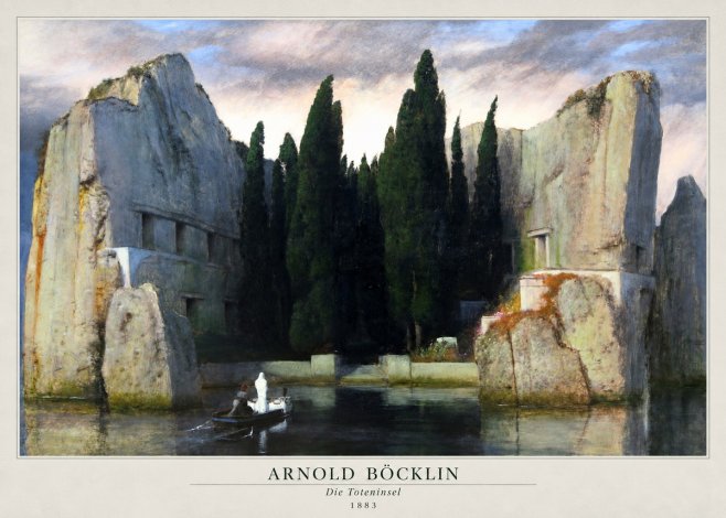 Arnold Böcklin Die Toteninsel VII No2 - Affiche