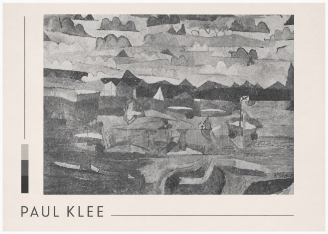 Paul Klee Coastal Landscape No3 - Affiche