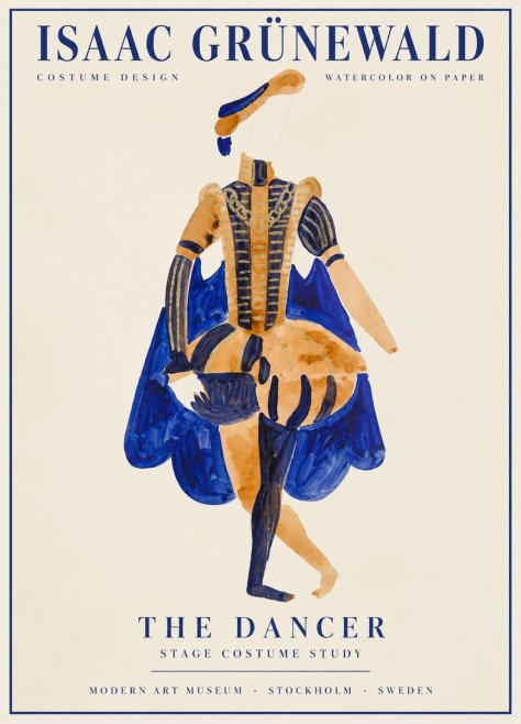 Isaac Grünewald Costume Design XV No2 - Affiche