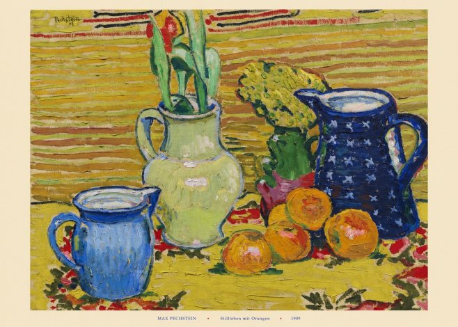 Max Pechstein Stillleben Mit Orangen No6 - Affiche