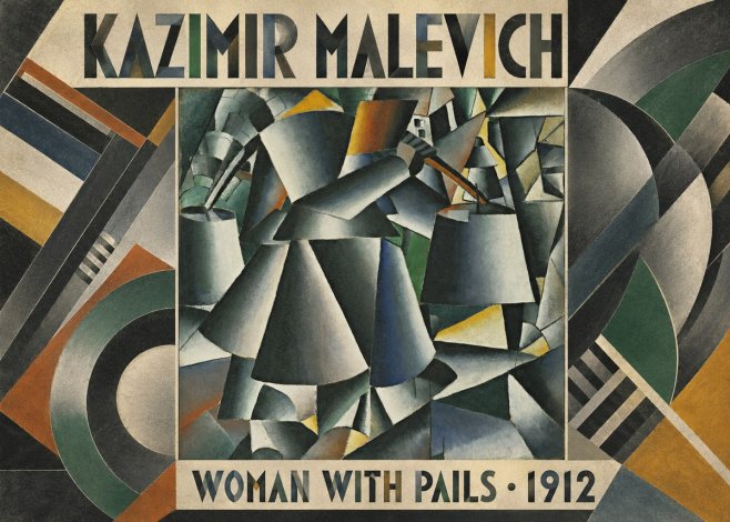 Kazimir Malevich Woman with Pails No5 - Affiche