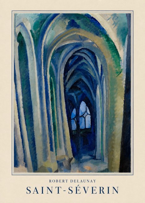 Robert Delaunay Saint-séverin No3 - Affiche