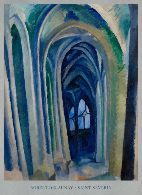 Robert Delaunay Saint-séverin No5 - Affiche