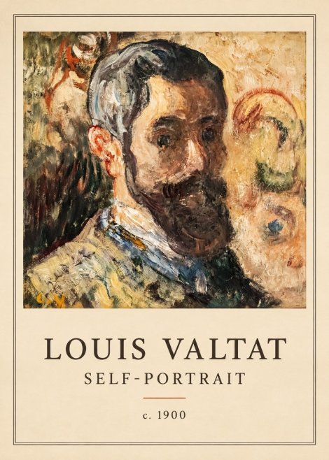 Louis Valtat Self-portrait No4 - Affiche