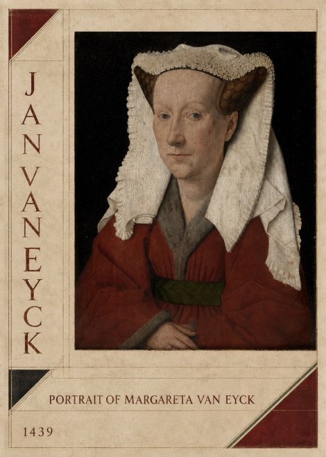 Jan van Eyck Portrait of Margareta Van Eyck No2 - Affiche