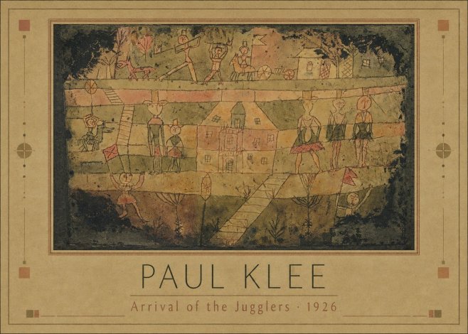 Paul Klee Arrival of the Jugglers No1 - Affiche