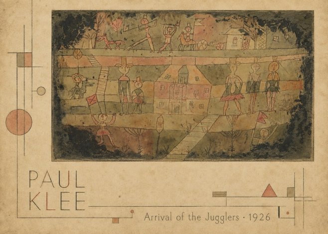 Paul Klee Arrival of the Jugglers No2 - Affiche