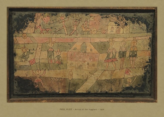 Paul Klee Arrival of the Jugglers No4 - Affiche