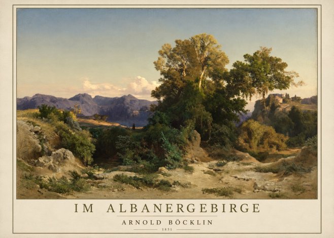 Arnold Böcklin Im Albanergebirge No1 - Affiche