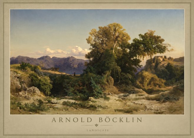 Arnold Böcklin Im Albanergebirge No6 - Affiche