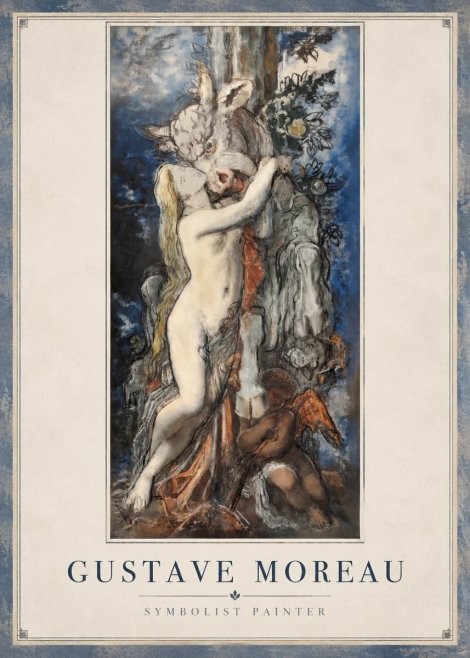 Gustave Moreau Europe and the Bull No2 - Affiche