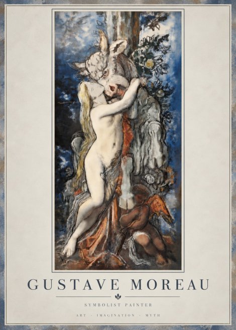 Gustave Moreau Europe and the Bull No4 - Affiche