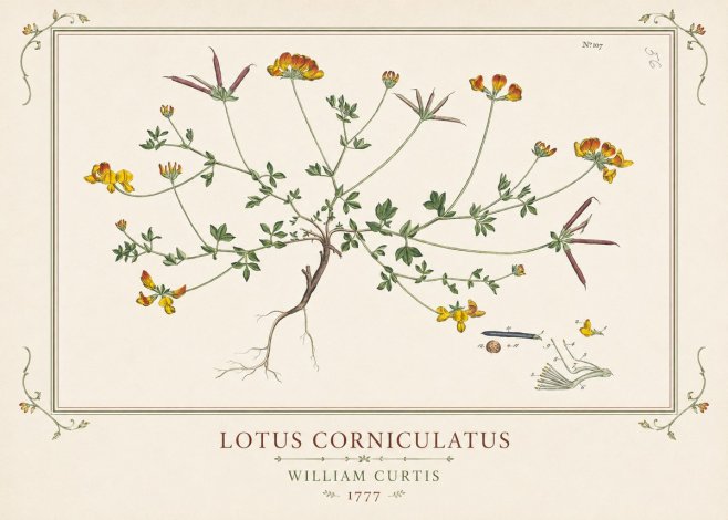 William Curtis Lotus Corniculatus III No1 - Affiche