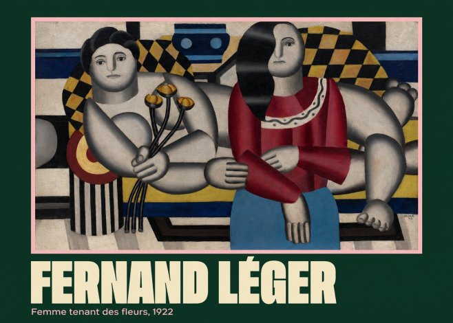 Fernand Léger Two Women No6 - Affiche