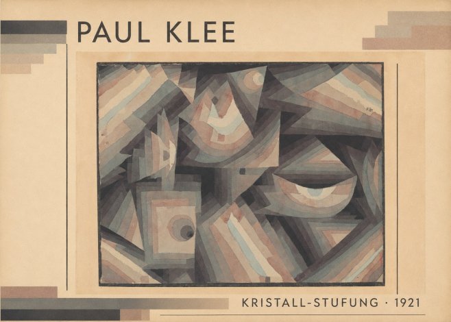 Paul Klee Kristall-stufung II No1 - Affiche