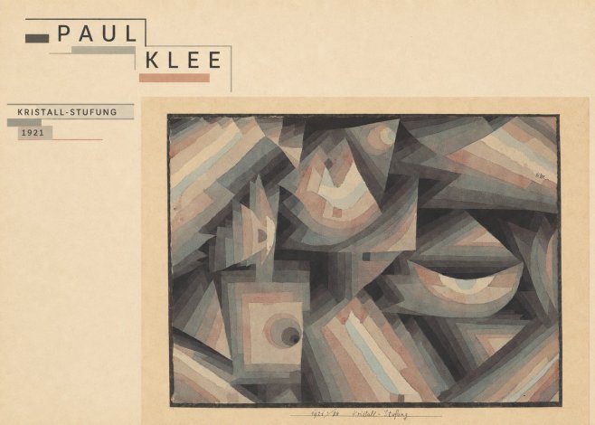 Paul Klee Kristall-stufung II No3 - Affiche