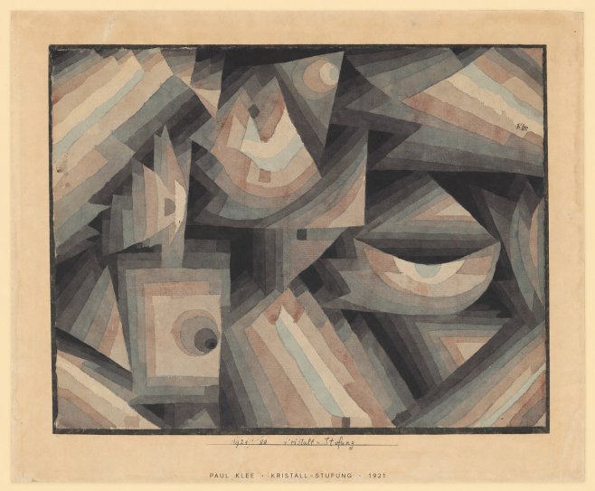 Paul Klee Kristall-stufung II No6 - Affiche