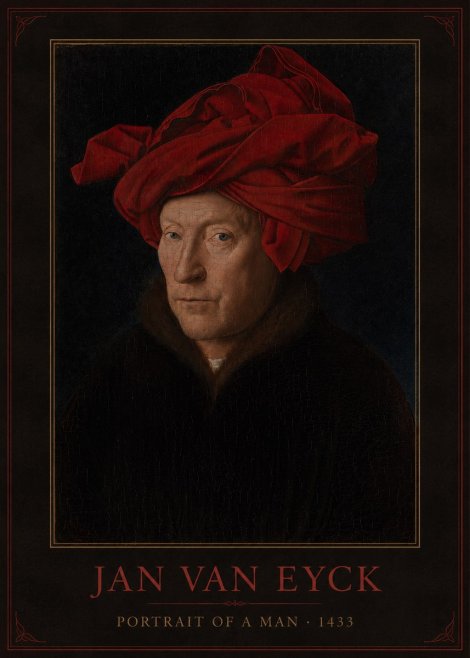 Jan van Eyck Portrait of a Man IV No3 - Affiche
