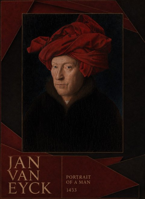 Jan van Eyck Portrait of a Man IV No6 - Affiche
