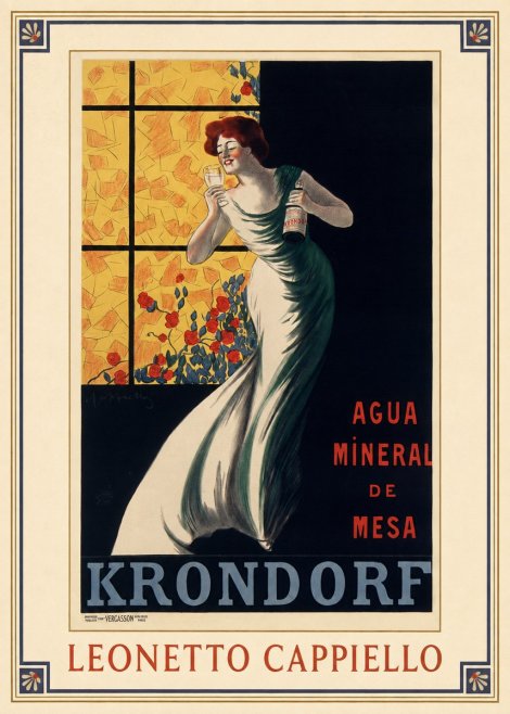 Leonetto Cappiello Agua Mineral De Mesa Krondorf No1 - Affiche