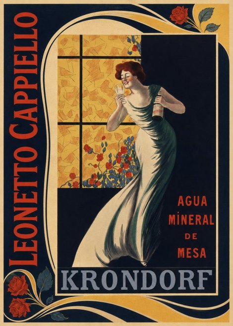Leonetto Cappiello Agua Mineral De Mesa Krondorf No2 - Affiche