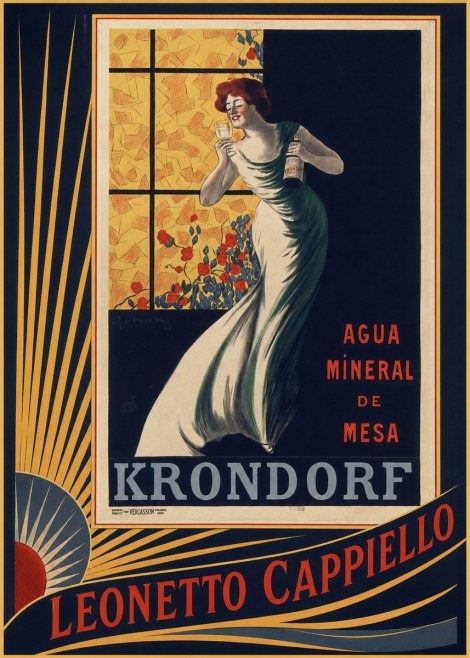 Leonetto Cappiello Agua Mineral De Mesa Krondorf No6 - Affiche
