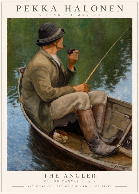 Pekka Halonen The Angler No1 - Affiche