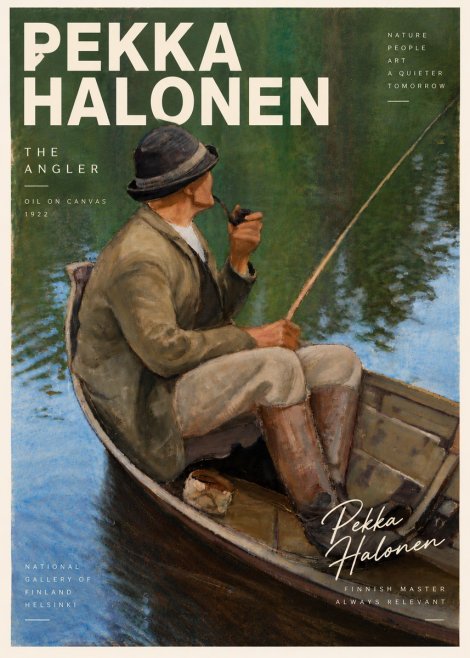 Pekka Halonen The Angler No6 - Affiche