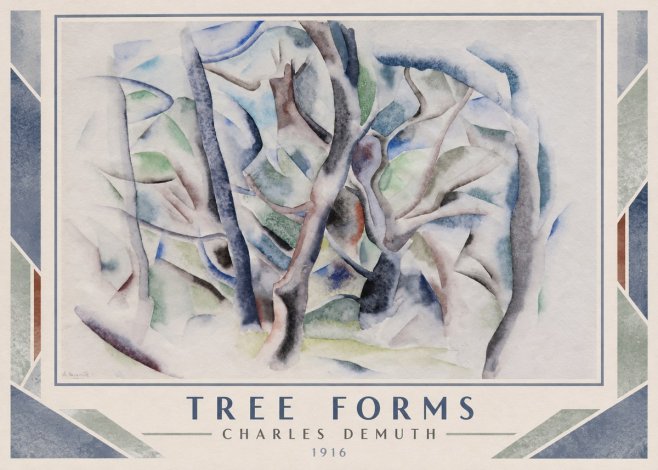 Charles Demuth Tree Forms No1 - Affiche