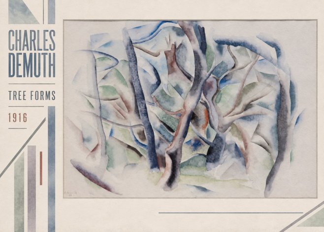 Charles Demuth Tree Forms No2 - Affiche