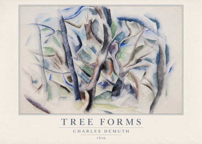 Charles Demuth Tree Forms No5 - Affiche