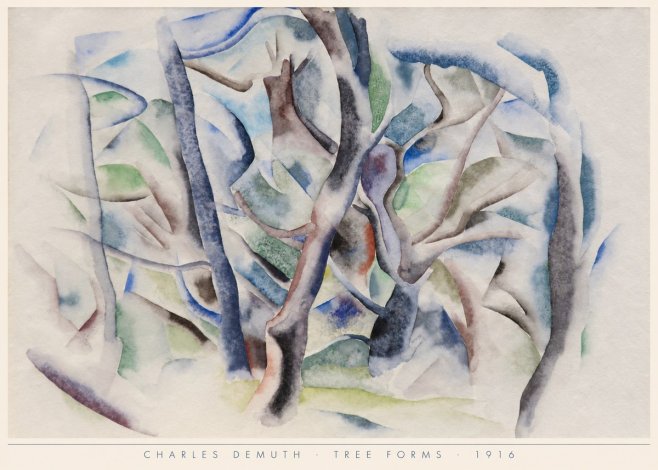 Charles Demuth Tree Forms No6 - Affiche