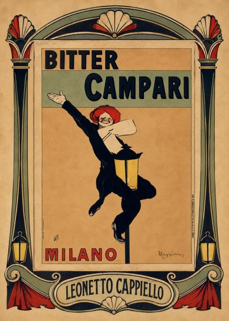 Leonetto Cappiello Bitter Campari II No4 - Affiche