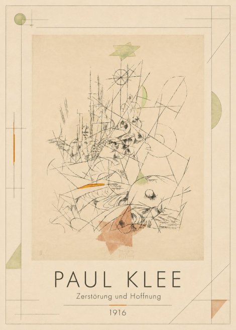 Paul Klee Zerstörung Und Hoffnung II No1 - Affiche