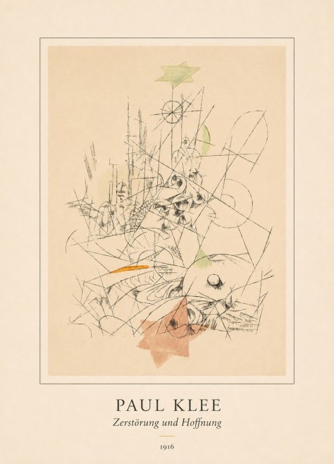 Paul Klee Zerstörung Und Hoffnung II No4 - Affiche