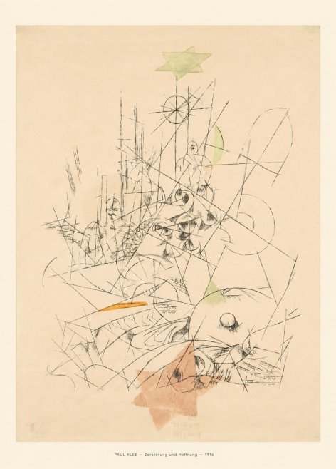 Paul Klee Zerstörung Und Hoffnung II No6 - Affiche