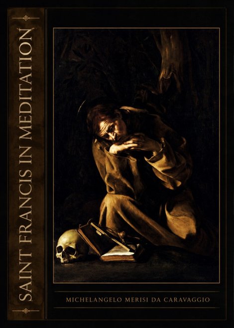Michelangelo Merisi da Caravaggio Saint Francis in Meditation II No2 - Affiche