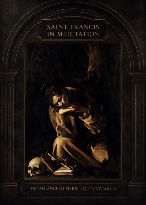 Michelangelo Merisi da Caravaggio Saint Francis in Meditation II No3 - Affiche