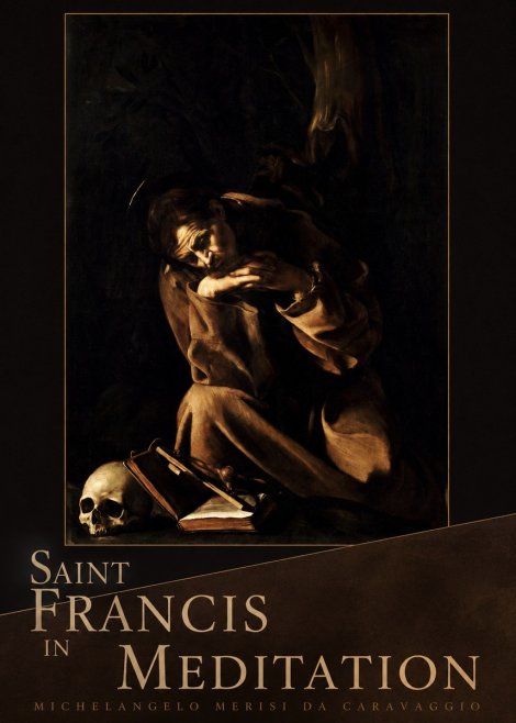 Michelangelo Merisi da Caravaggio Saint Francis in Meditation II No5 - Affiche