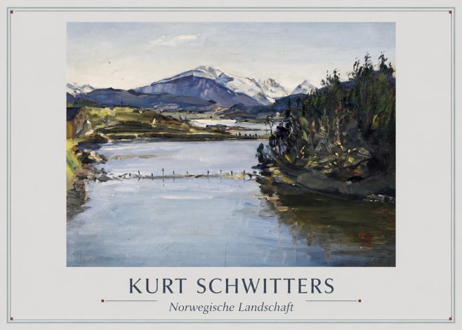 Kurt Schwitters Norwegische Landschaft No1 - Affiche